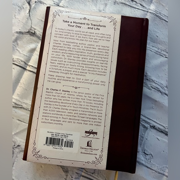 Every Day in His Presence: 365 Devotions by Charles F. Stanley - Picture 2 of 2